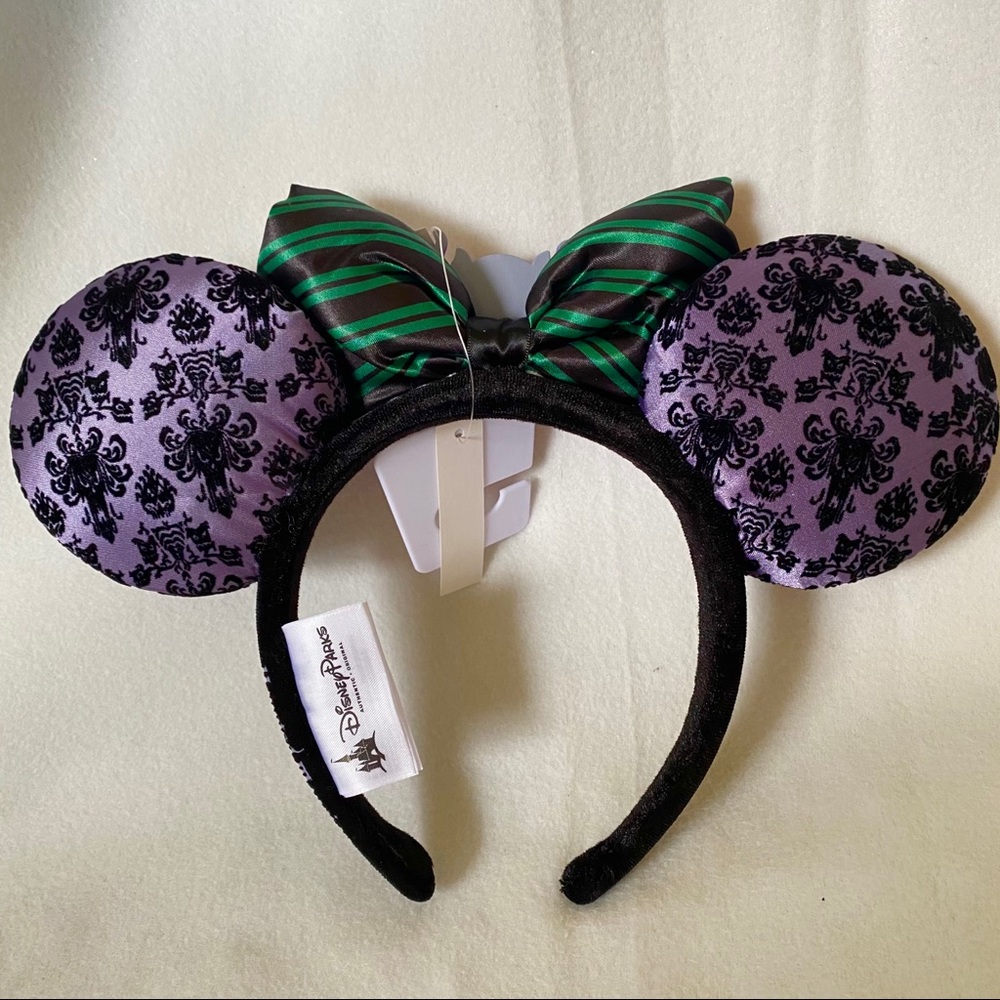 Disney Parks Haunted Mansion Minnie Ears Headband - Picture 7 of 8